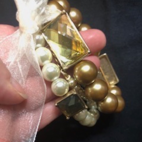 Lia Sophia Three Piece Stretch Bracelet *EUC* - Picture 5 of 5